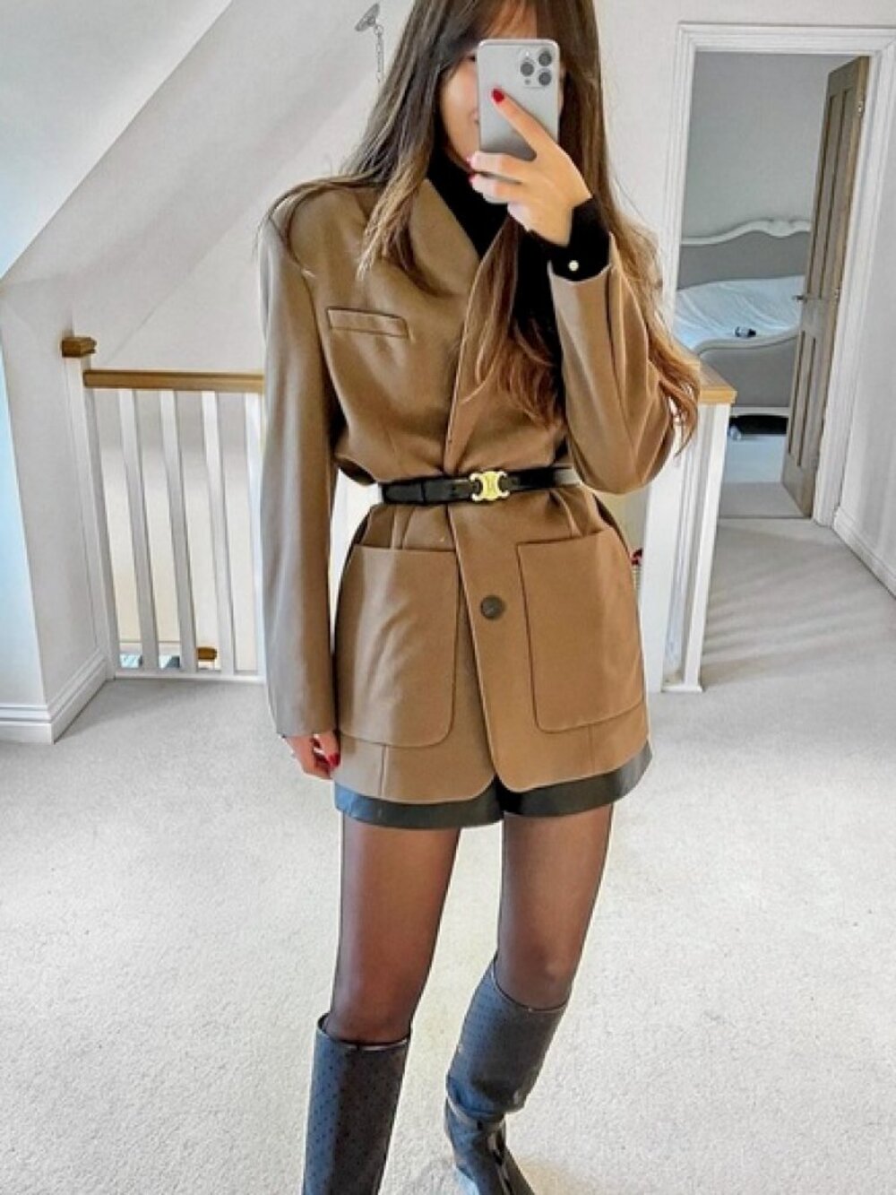 CELINE TRIOMPHE 25MM BELT